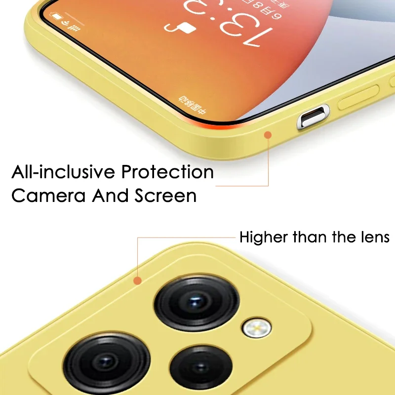 Liquid Silicone Protective Case For Xiaomi POCO F5 X5 X3 M3 M4 X4 Pro NFC F3 F4 GT Soft Phone Back Cover Protection Accessories image 5