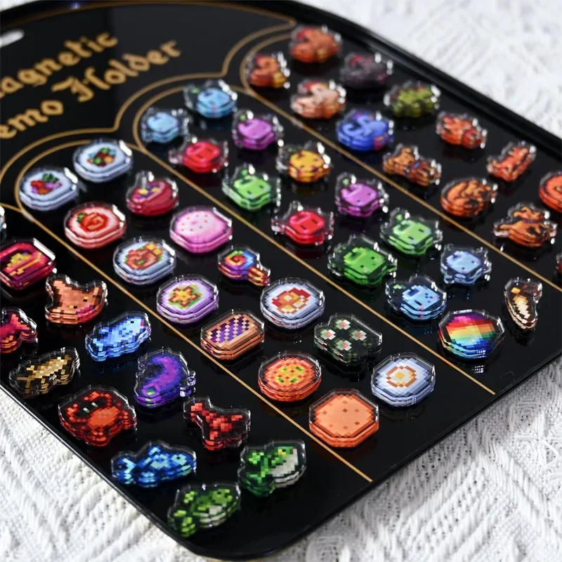 In Stock Stardew Valley Mini Acrylic Fridge Magnets Collectible Set With Code - Switch & Steam Trendy Blind Box Toy