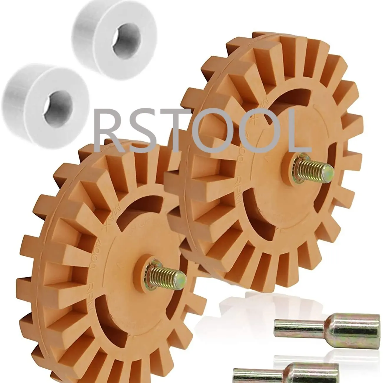 2 pezzi 20mm auto gomma pneumatica gomma ruota Pad gomma disco decalcomania gomma ruota auto adesivo rimozione vernice detergente polacco