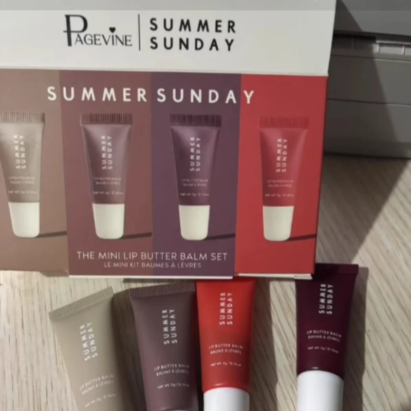 Conjunto de bálsamo labial de verão, espelho hidratante, brilho labial, água, natureza, longa duração, conjunto de batom transparente, óleo labial, maquiagem