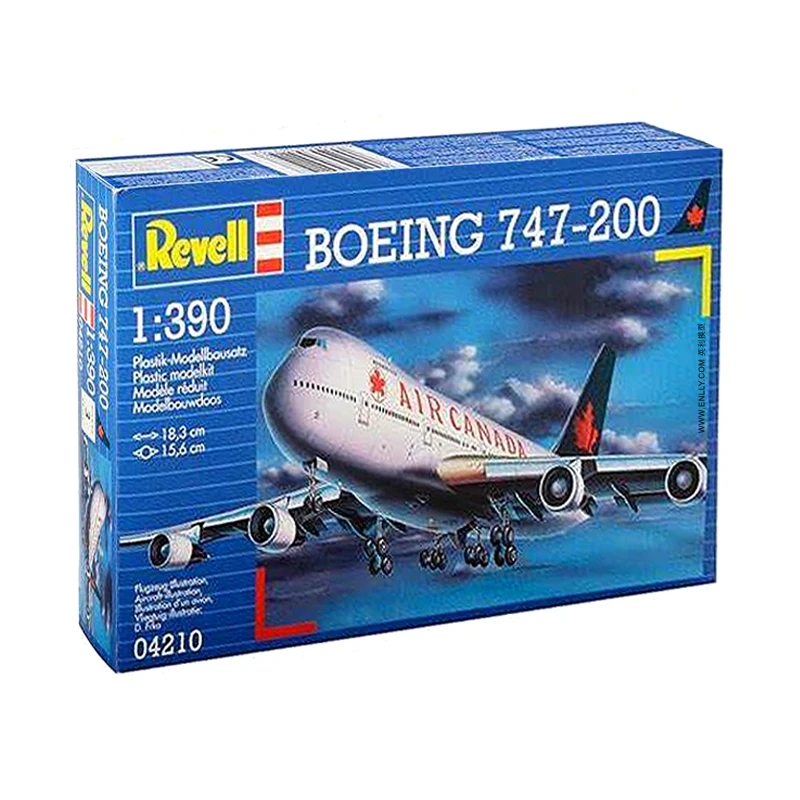 Revell 04210 1/390 Scale Model Boeing 747-200 Airplanes Assembly Model Building Kits For Adults Hobby Collection