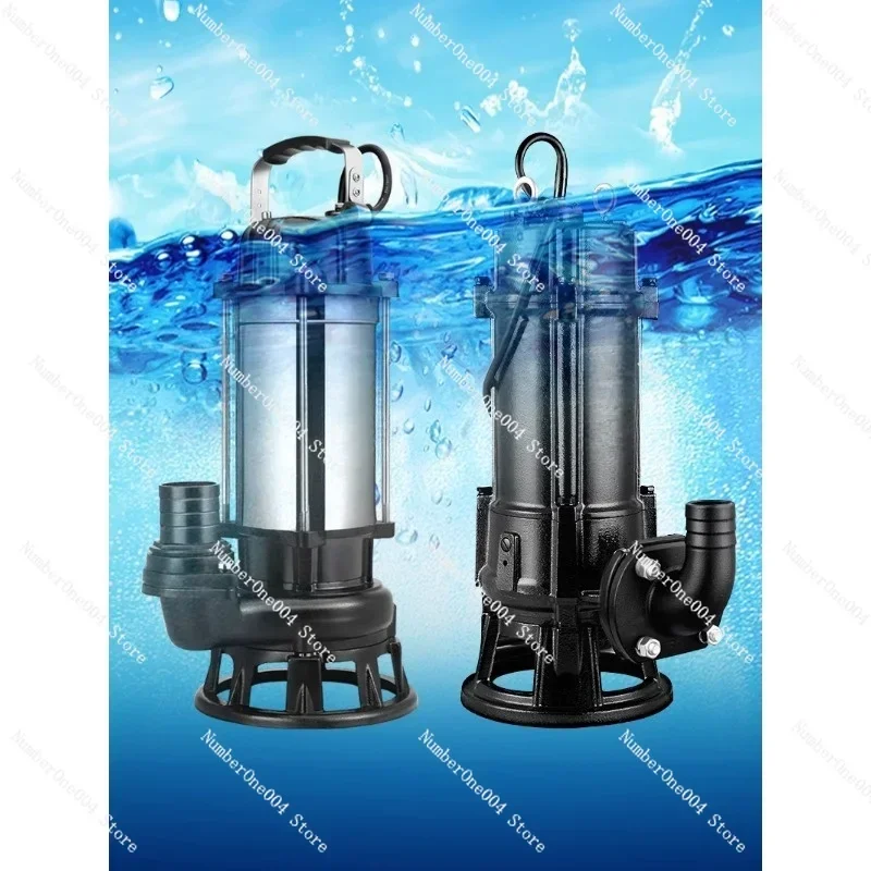 Cutting Sewage Pump Suction Mud Septic Tank Household 220v Sewage Pump Pumping Machine 380v Submersible Pump Irrigation