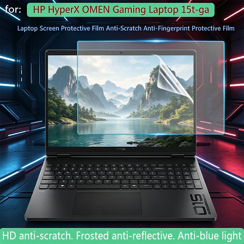 Película protectora para pantalla de portátil HP HyperX OMEN Gaming Laptop 15t-ga, accesorios HD antiarañazos, protección para teclado, película antiprivacidad
