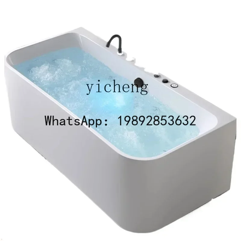 1  household light luxury square double constant temperature thin edge thickened independent bathtub basin