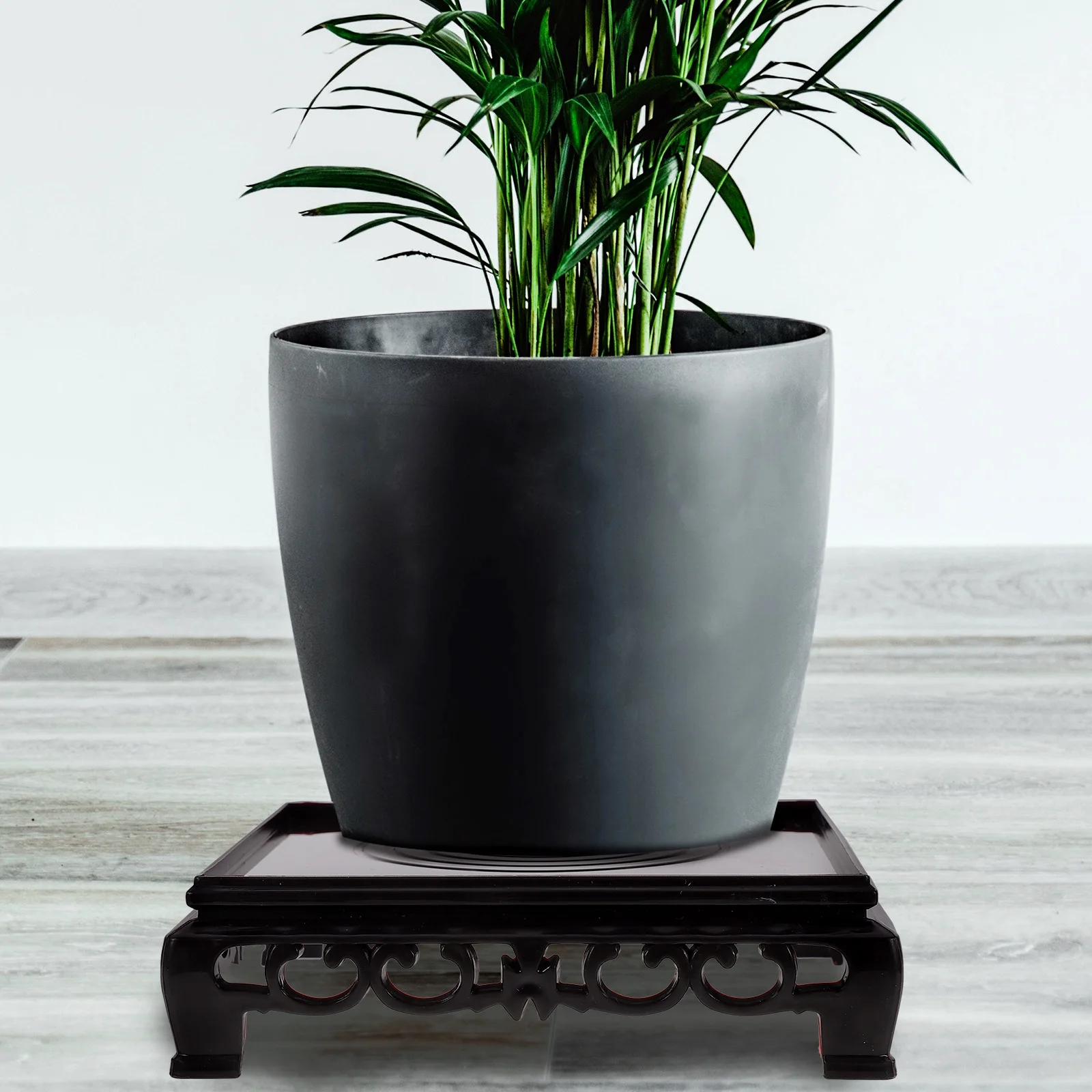 

5pcs Style Plastic Plant Stand Square Riser For Potted Plants Fish Tank Vase Display Household Indoor Decor Succulent