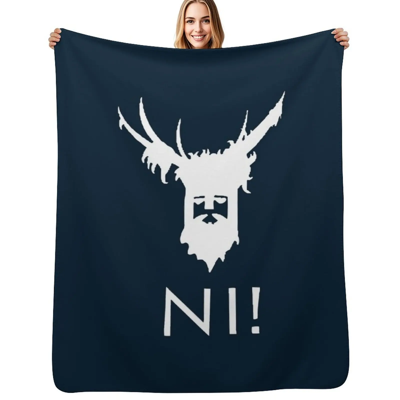 

knight who say ni Throw Blanket Sofa Throw Heavy Quilt bed plaid Blankets