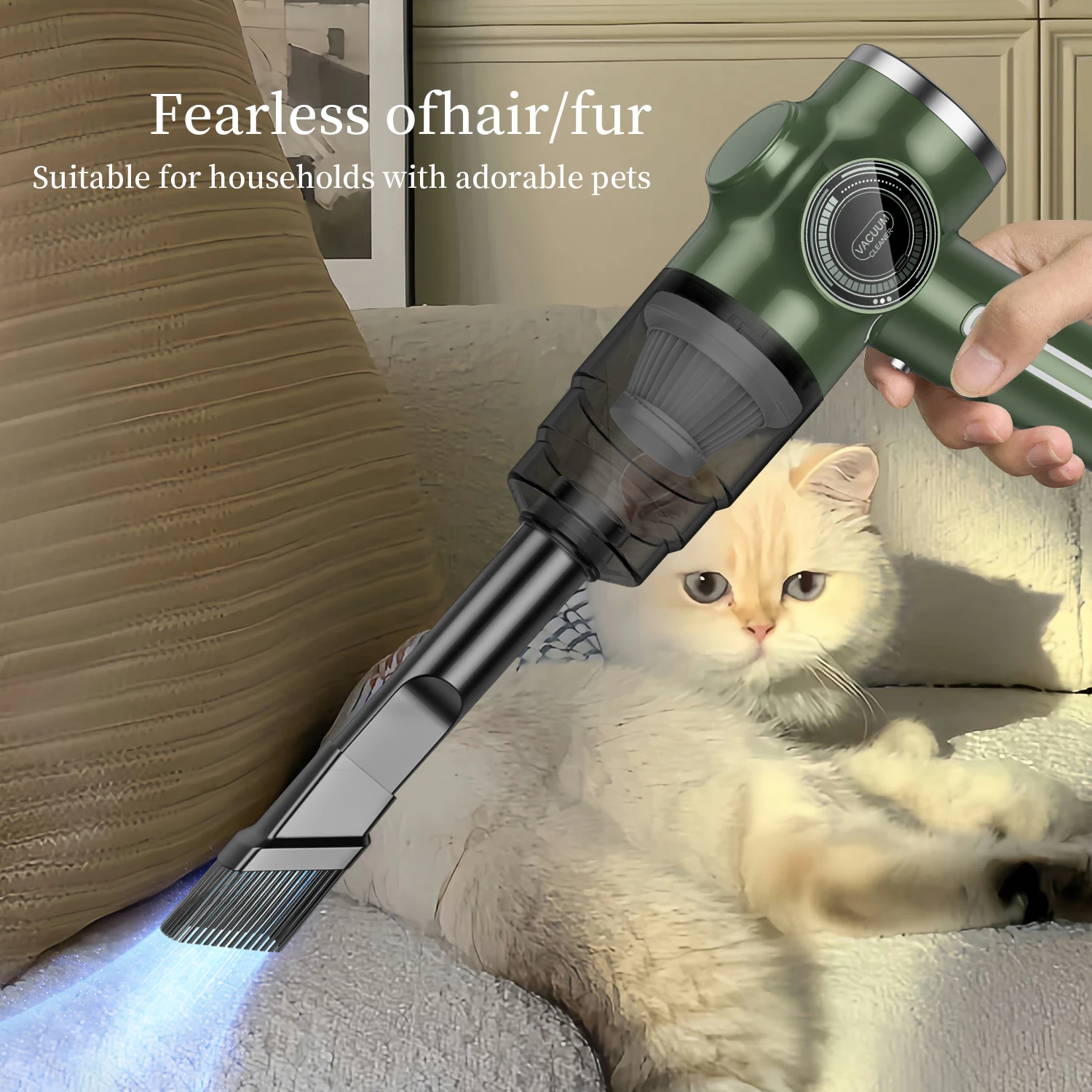 BELIBUY เครื่องดูดฝุ่นรถยนต์ไร้สายขนาดเล็ก เครื่องทําความสะอาดรถยนต์ไร้สายทรงพลัง เครื่องดูดฝุ่นพรมแบบพกพาแบบพกพา เครื่องทําความสะอาด