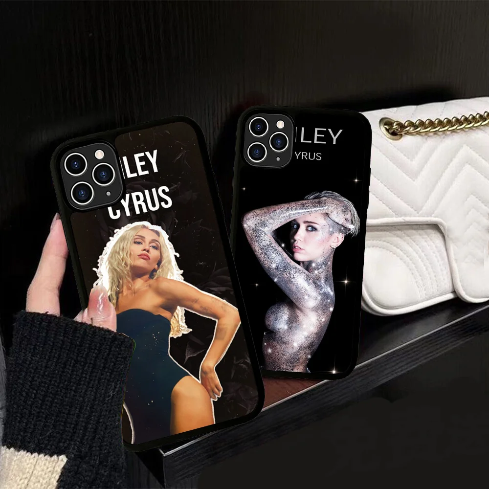 Singer M-Miley C-Cyrus Phone Case Silicone PC+TPU For For IPhone 11 12 13 14 15 16 Plus Pro Max Cover