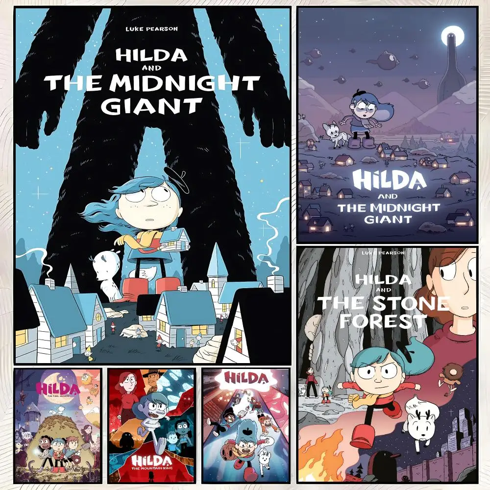 Animation H-Hilda Poster Vintage PP Paper Wall Art Home Decor Print for Bedroom Living Room Aesthetic Gift
