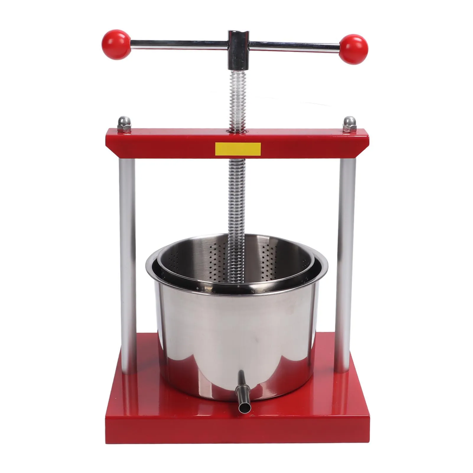 

Ручной пресс с Т-образной ручкой Ручная соковыжималка Пресс для трав и фруктового вина с Т-образной ручкой Многофункциональный пресс для соковыжималки из нержавеющей стали емкостью 5,5 л