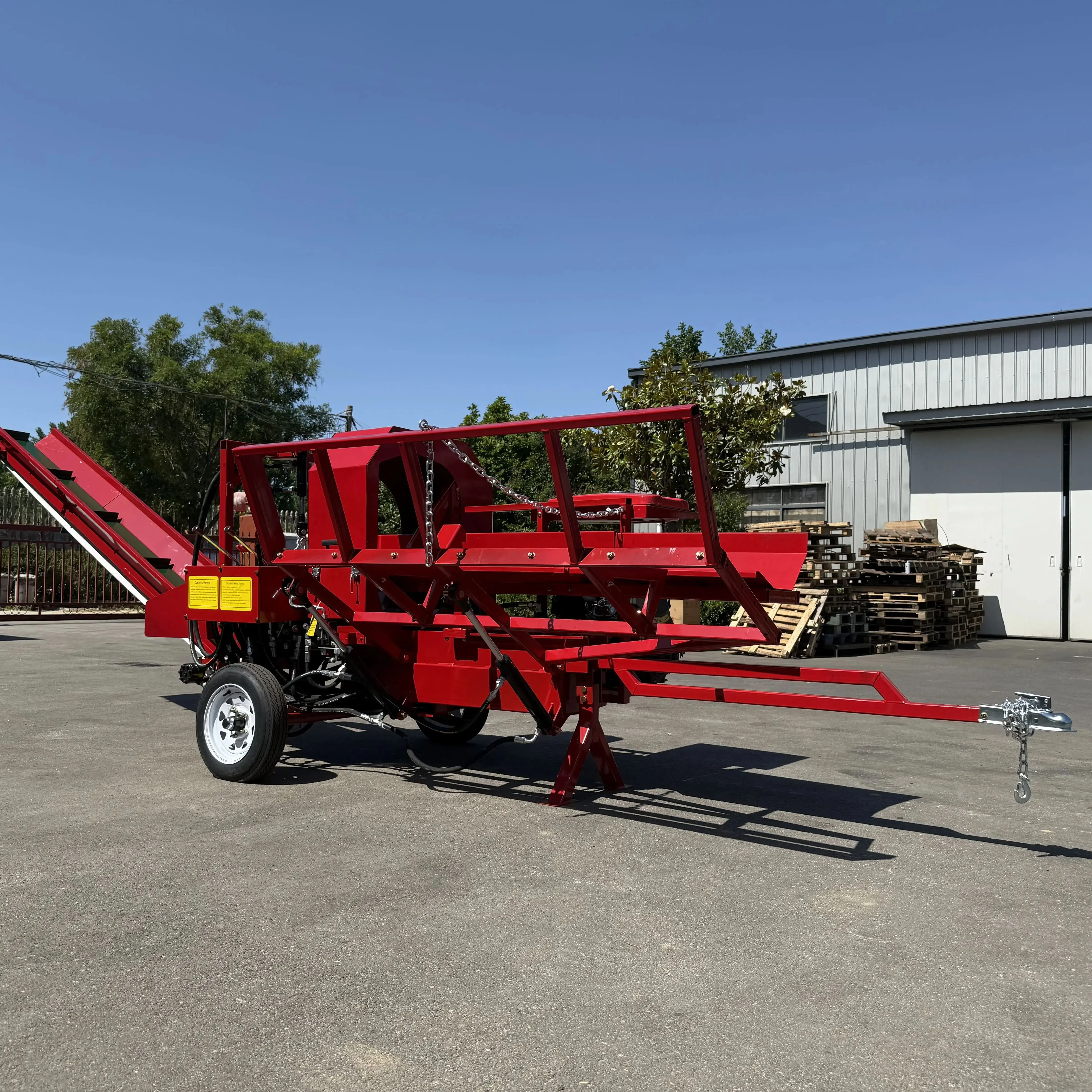 YIHUITONG 27T Firewood Processor With 739cc RATO Engine,17.32in Max Cut, 20in Chainsaw, 6-Way Wedge, Log Lifter, 3M Conveyor