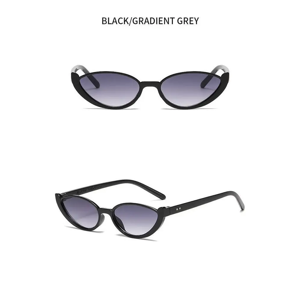 Vintage Half-frame Cat Eye Sunglasses Anti UV Scratch Resistant Shades Eyewear Street Photography Sun Glasses Summer