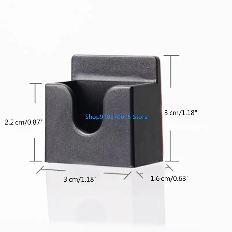 B95C Reliable Car Mount Adhesive Back Rack Convenient Access Walkies Talkies Hold ABS  for Driver & Enhances Communication