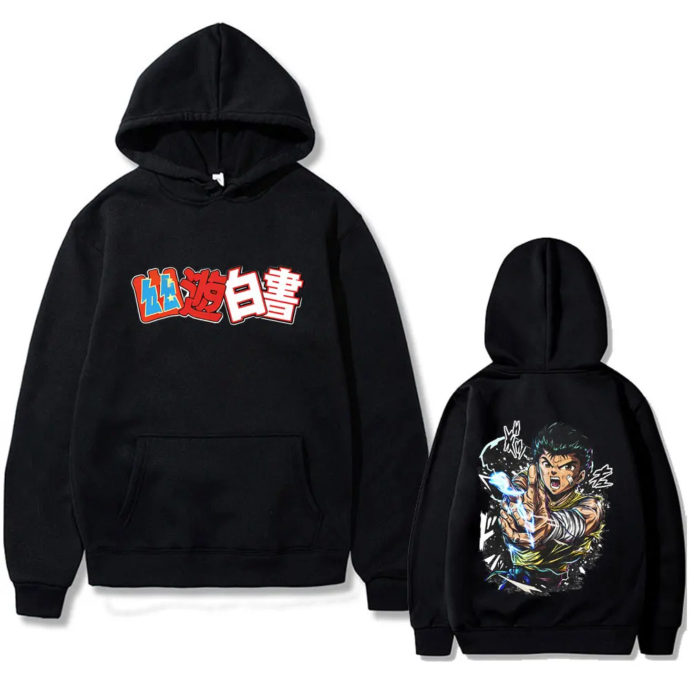 

Hot Sale Anime YuYu Hakusho Urameshi Yuusuke Graphic Hoodie Men Women Casual Oversized Tracksuit Male 90s Manga Pullover Hoodies