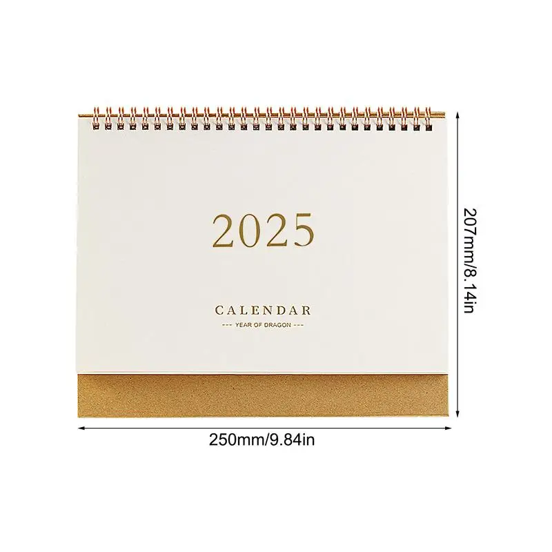 2024-2025 Desk Calendar Decorative Standing Paper Home Accessories Delicate Student Decor Calendar