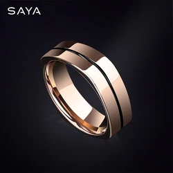 Rings for Men Women Couple for Wedding Tungsten 8mm Width Comfort Fit Fine Jewelry,Customized