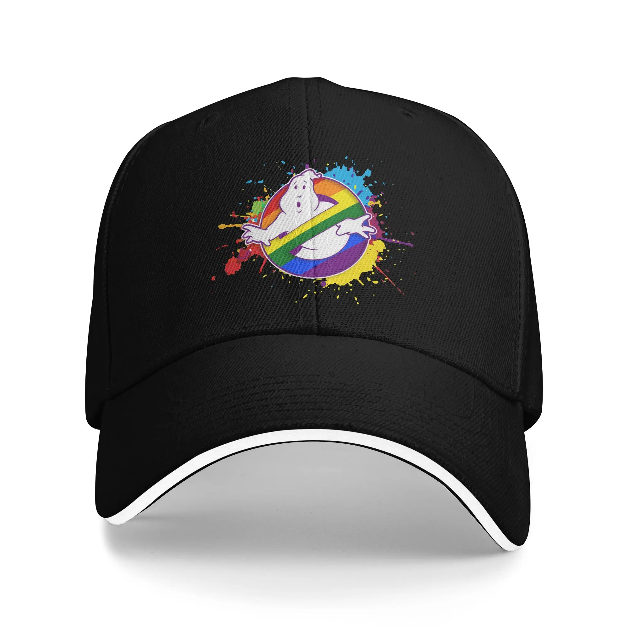 Ghost Busters Lgbt Pride Baseball Cap Popular Movie Cartoon Sandwich Hat Unisex Style Breathable Headwear Outdoor