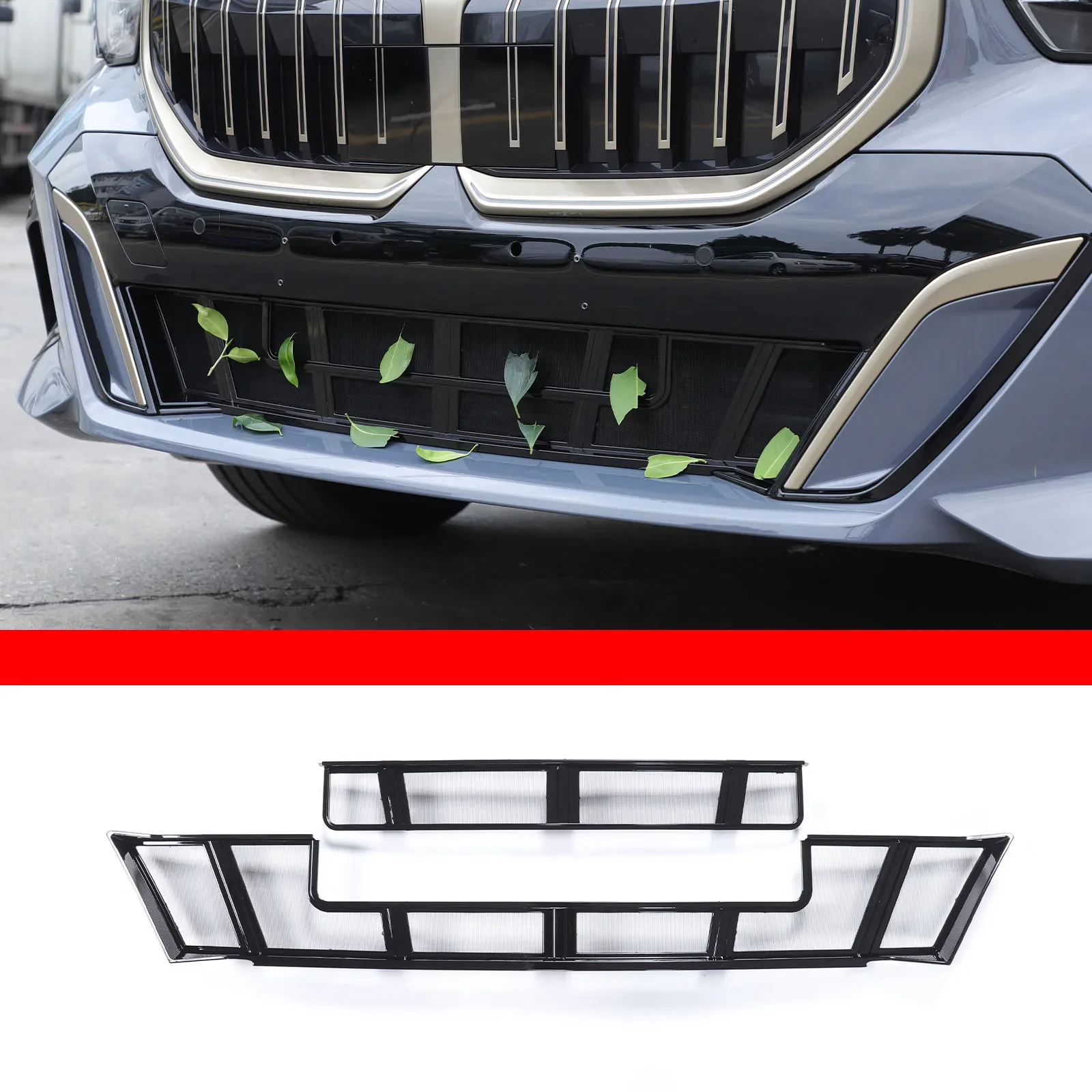 

For BMW 5 Series I5 G60 2024 Car Front Grille Air Intake Dust Filter Trim Modification Car Accessories