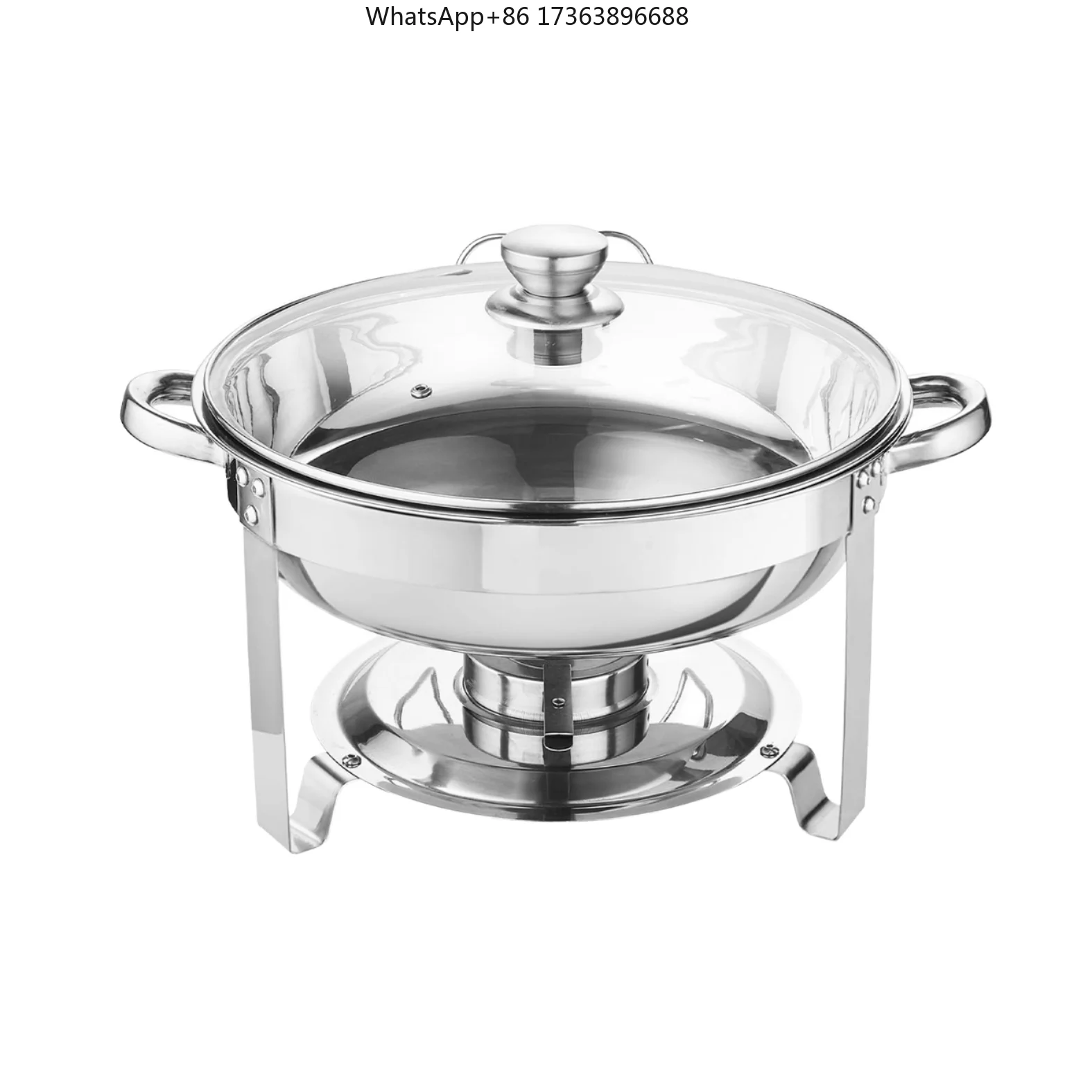 Electric Hotel Buffet Stove with 4.5L Food Warming Capacity Stainless Steel Gas Heating Cooking Equipment Fuel Usage