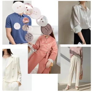 Natürliche Mutter der Schalenperlenknöpfe, runde Dekoration, DIY -Kleidungsverzierung, Nähbedarf, 10pcs 8 Hauptverkäufe Mutter Perlenknöpfe - №3