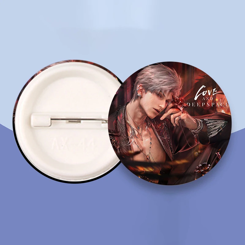 Game Love and Deepspace Badge Tinplate Pins Button Brooch Bag Decoration Accessories Sylus Xavier Zayne Rafayel Caleb Pin Gift view 2