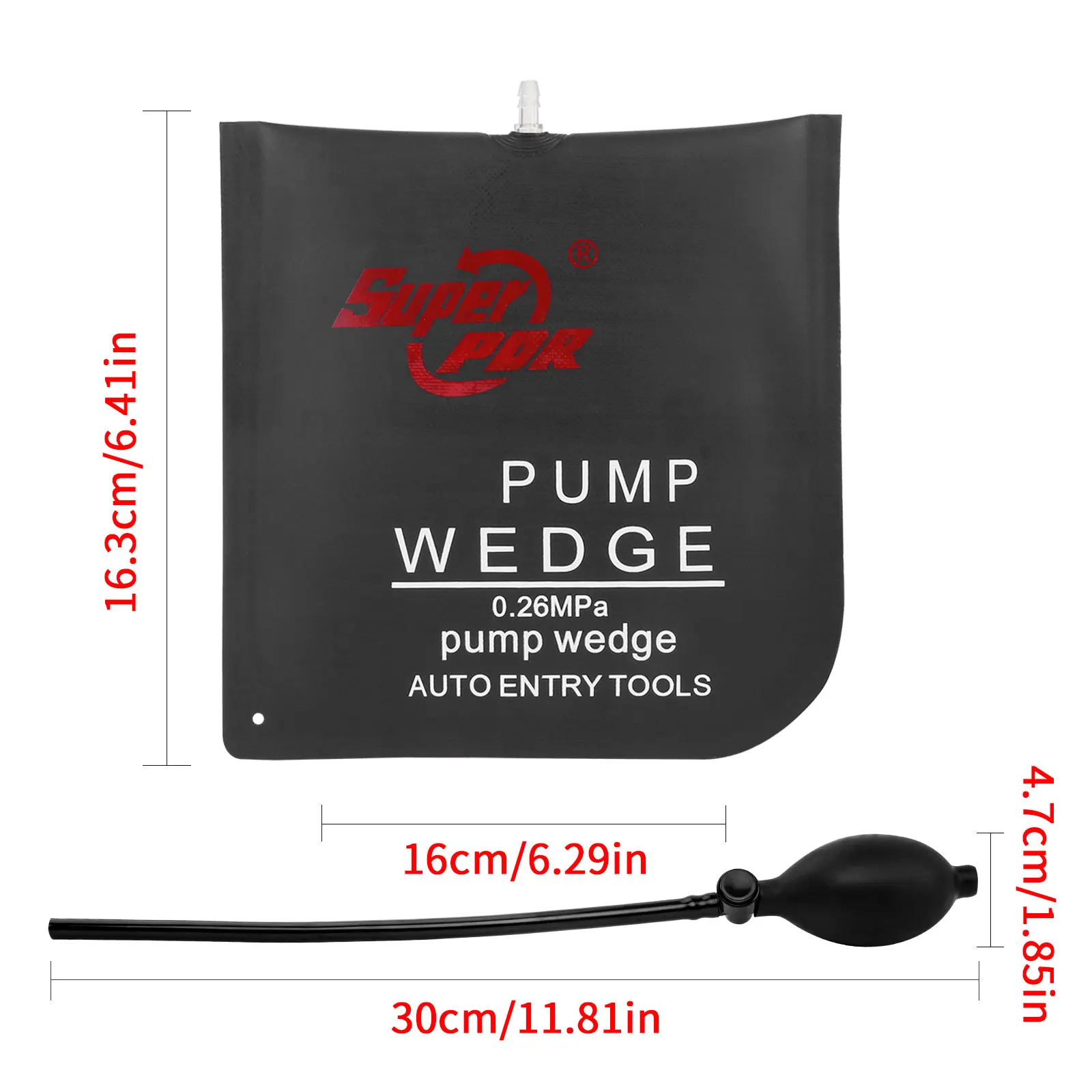 مضخة هواء حقيبة مضخة إسفين وسادة دخول وسادة هوائية قابلة للنفخ لباب السيارة ويندوز أدوات شيم مفتوحة مضخة هواء عالمية إسفين أداة اليد #5