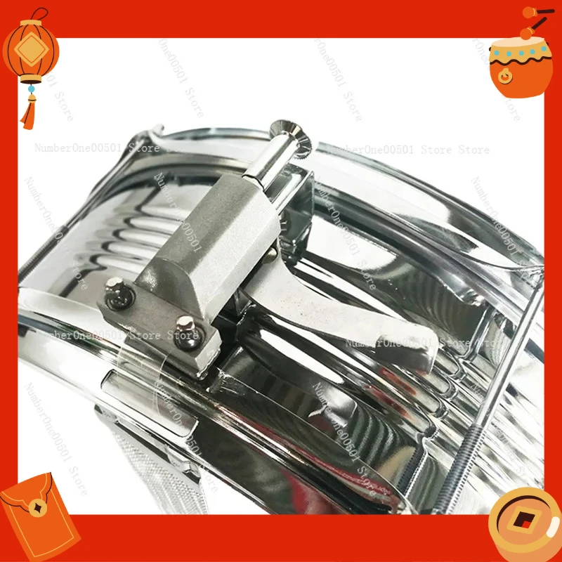 13 Inch Snare Drum Metal Shell Marching Band Drum with Carrier Strap JBS1051
