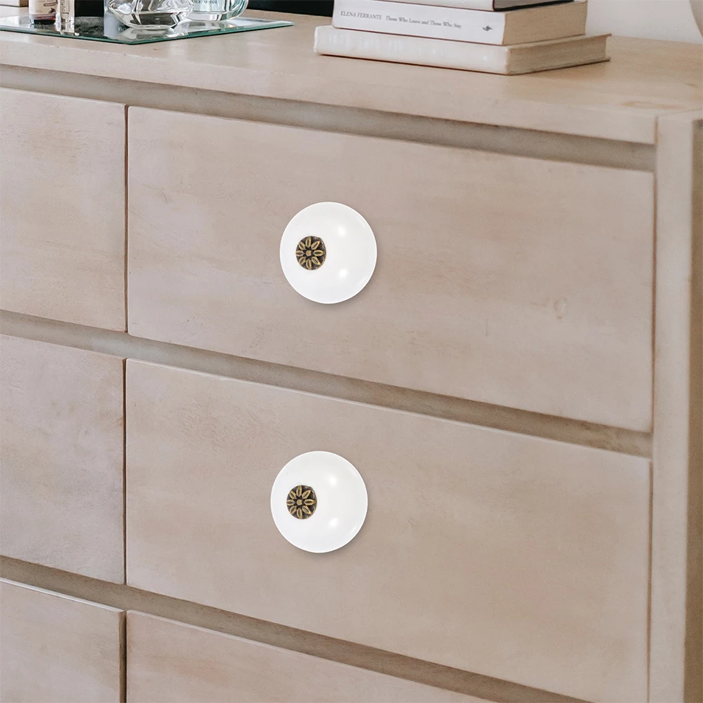 

4 Pcs Zinc Alloy Drawer Pull H Furniture Knob Wardrobe Cupboard Household Cabinet Doorknob Door Hardware Durable Easy Install