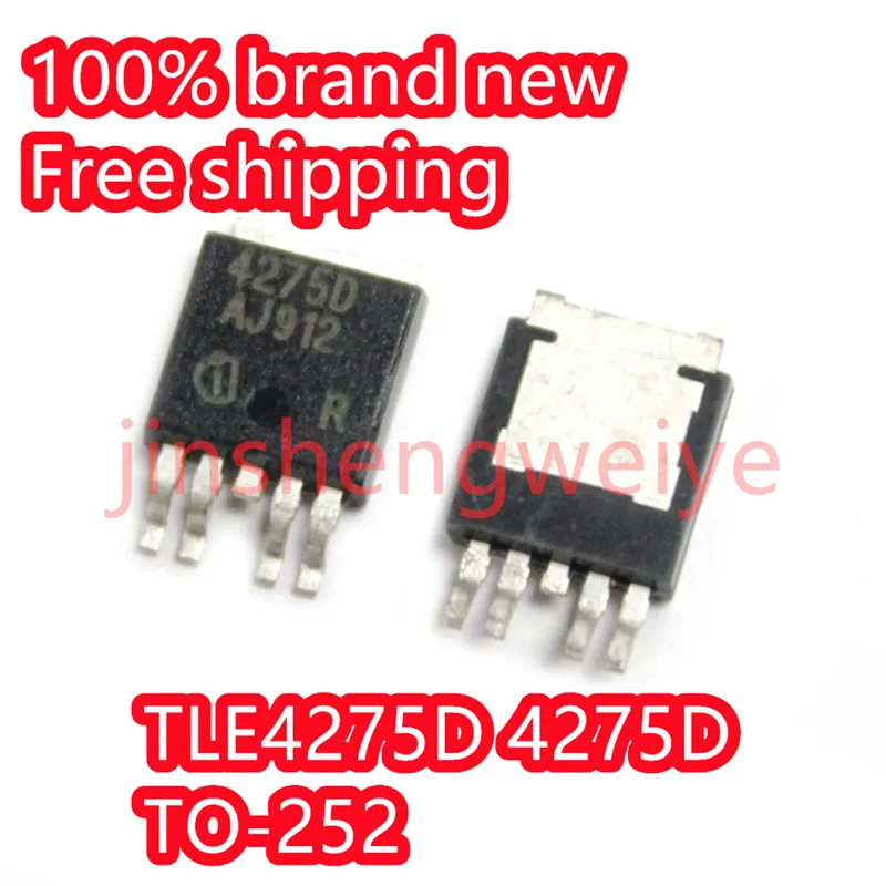 3~10PCS TLE4275D TLE4275 4275D Automotive Computer Board Chip Linear Voltage Regulator SMT Triode TO-252 New Free Shipping