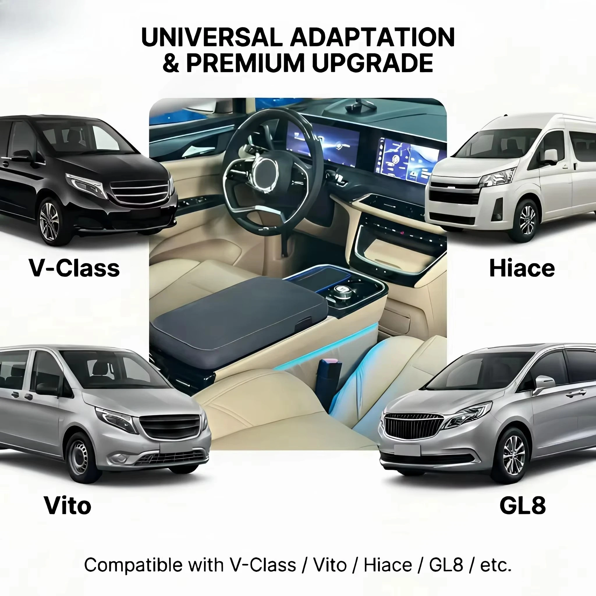 For Secop Compressor Plastic Freezer Refrigerator for Vito V-Class W447 Hiace 280mm Sliding Console