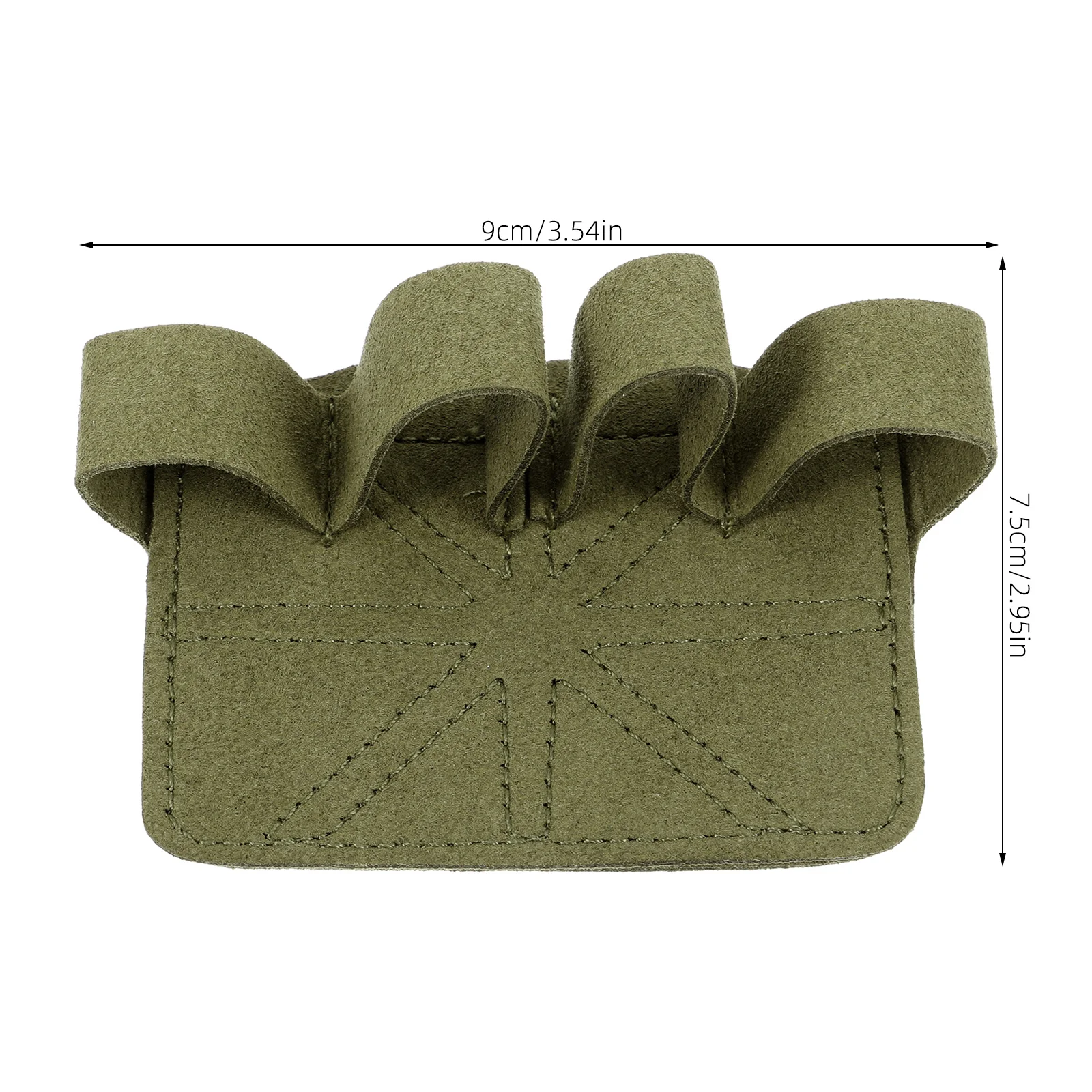 

1 Pair Weightlifting Gloves Military Green Hand Protector Non-slip Microfiber Pad Fitness Workout Training Accessories Palm
