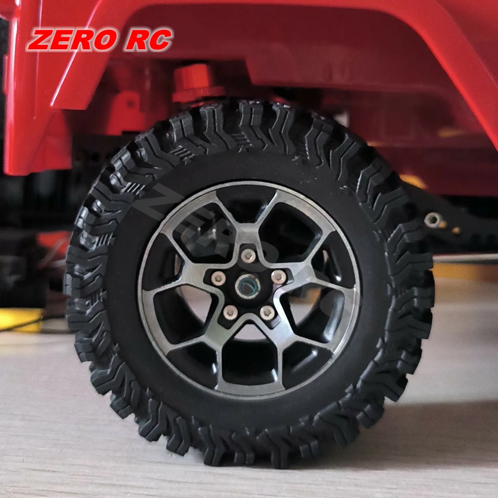 KEEDA Beadlock 1.9 Plastic Rims for RC Rock Crawler Car Axial SCX10 Tamiya CC01 RC4WD D90 Traxxas TRX-4 (Red