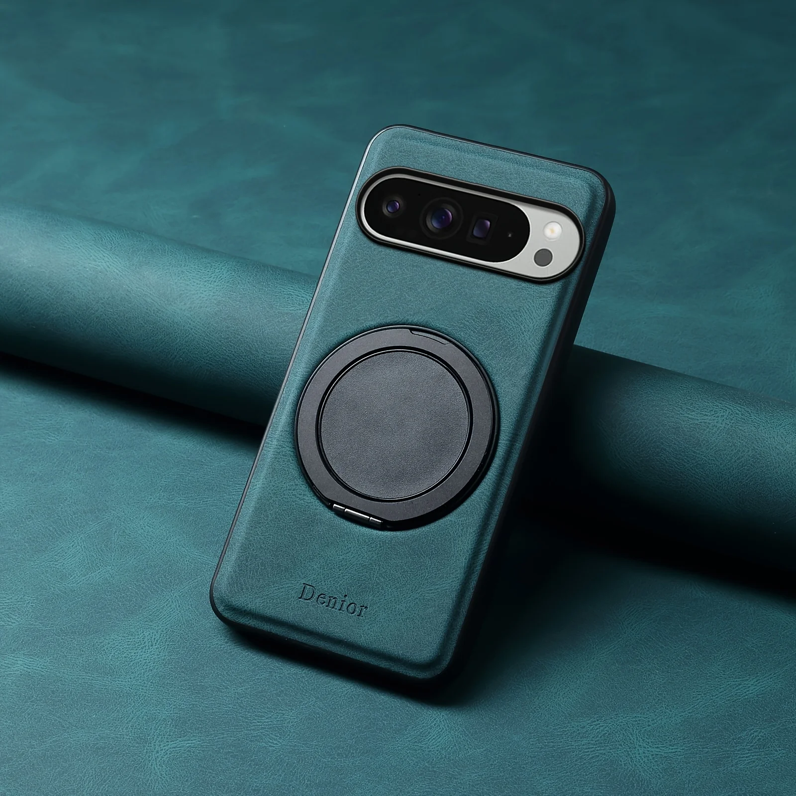 Kunstleder Handyhülle 360° °   Drehbarer Standringhalter für Google Pixel 9 Pro XL 8A 7