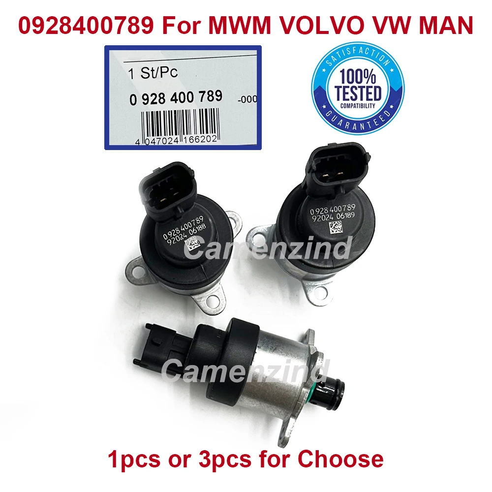 1/3 Piezas 0928400789 Nueva Válvula Solenoide de Medición de Combustible, Regulador de Presión de Combustible, Unidad de Medición Diésel para MWM VOLVO VW MAN