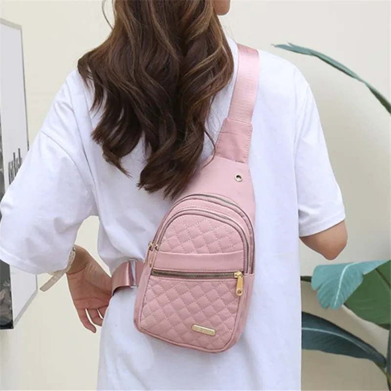 Lightweight & Comfortable Quilted Crossbody Chest Bag, Perfect for Daily Use, Casual Outings & Travel Women Sling Shoulder Purse image 6