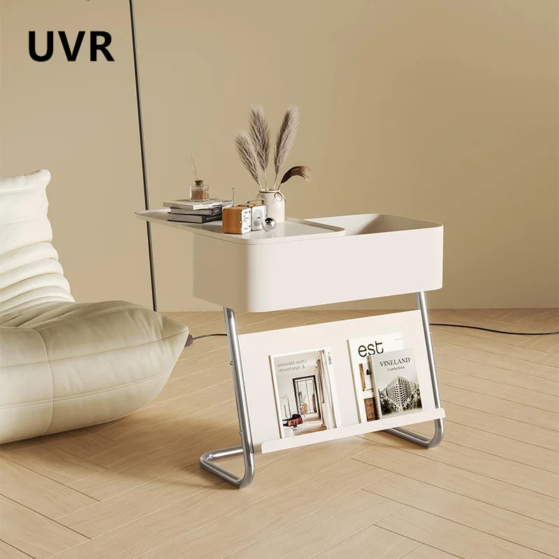 UVR Small Coffee Table Living Room Sofa Sideboard Bedroom Small Side Table Hotel Side Corner Table Removable Coffee Table