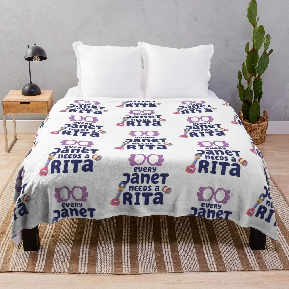 

Every Janet needs a Rita Throw Blanket Warm Flannel Blanket for Couch Chair Bedroom