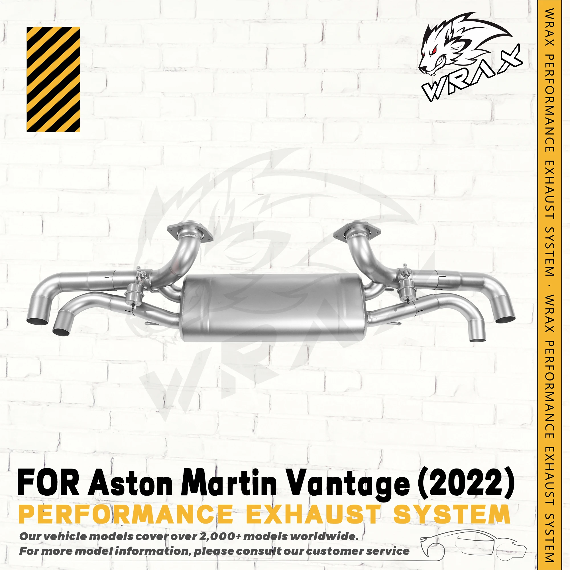 

WRAX sus304 Exhaust For Aston Martin Vantage (2022) Exhaust Control Valve Systems car accessories Catback Original Replacement