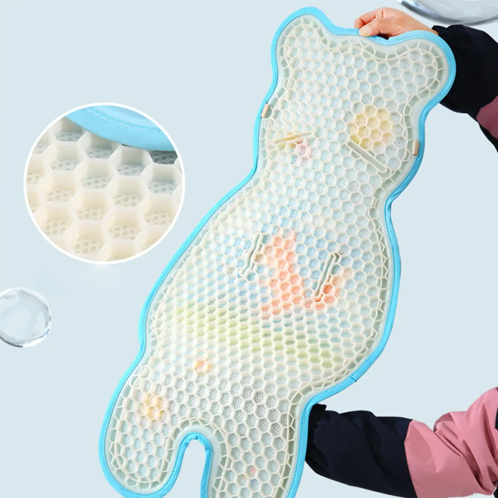 Baby Stroller Cooling Pad Ice Silk Summer Cartoon Seat Liner Mat Universal for Car Seat Stroller High Chair