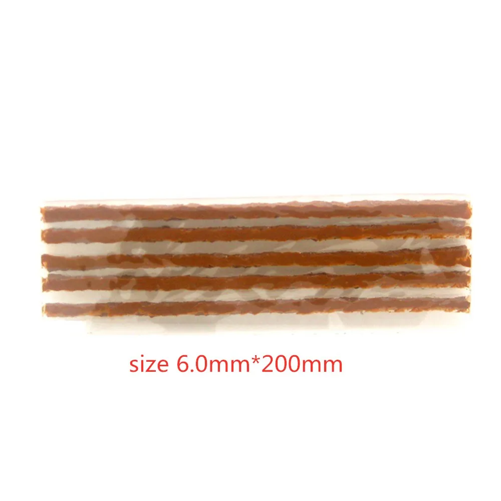 30pcs black/brown Tubeless Tire Repair Seal String Rubber Filler Strips 3.5mm*100mm/4.5mm*100mm/6.0mm*200mm