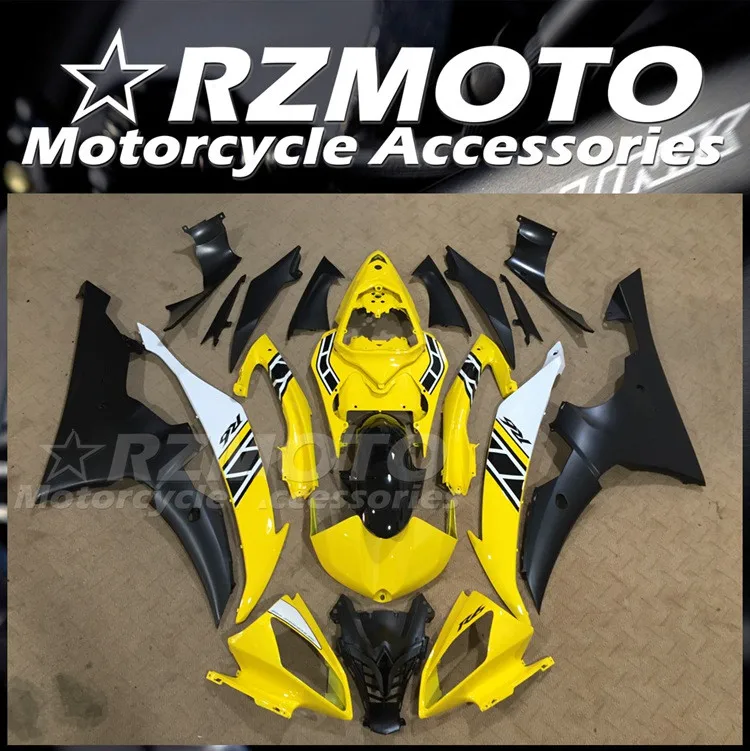 4Gifts New ABS Motorcycle Fairings Kit Fit For YAMAHA R6 2008 2009 2010 2011 2012 2013 2014 2015 2016 Bodywork Set Yellow Black