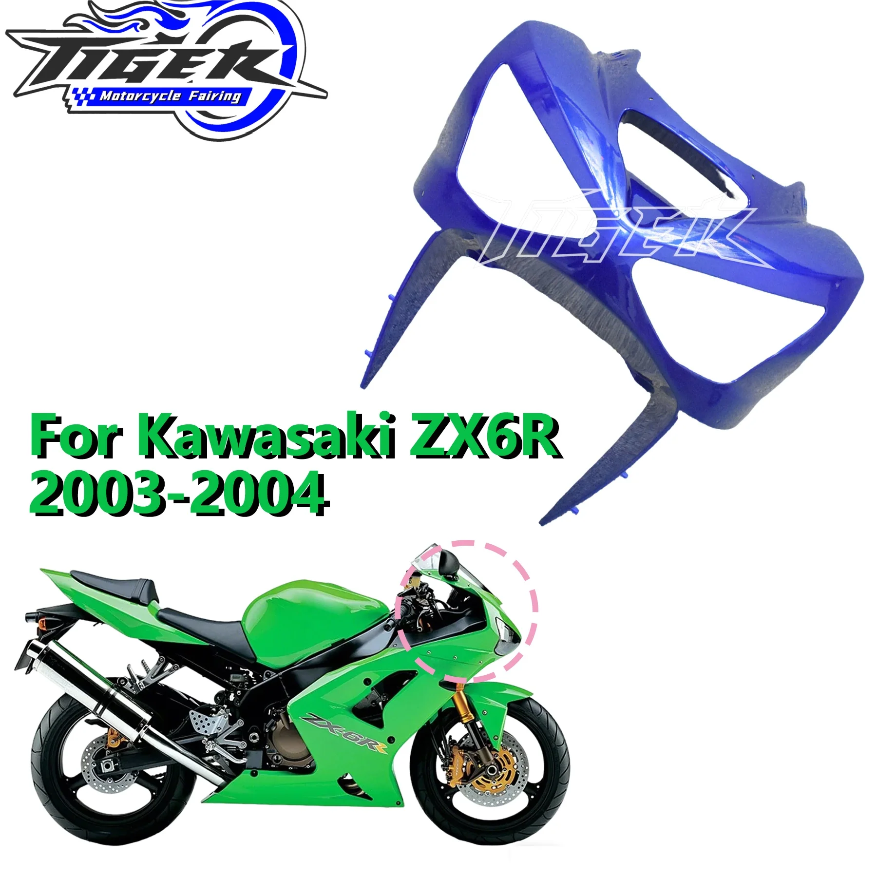 

Injection ABS Bodywork For Kawasaki ZX-6R 2003 2004 Headlight Kit 2003 2004
