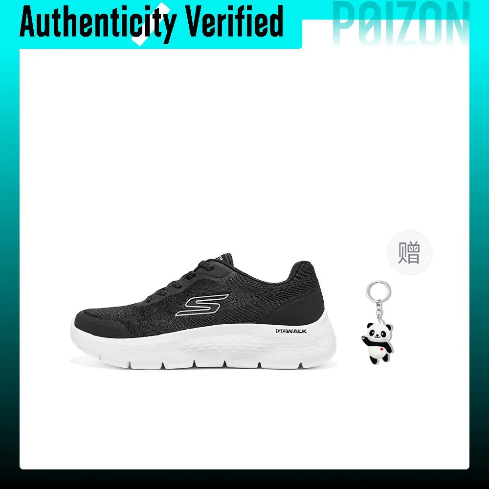 Skechers GO WALK Abrasion Resistant Low top Walking Shoes Women's Black 125526-BLK view 3