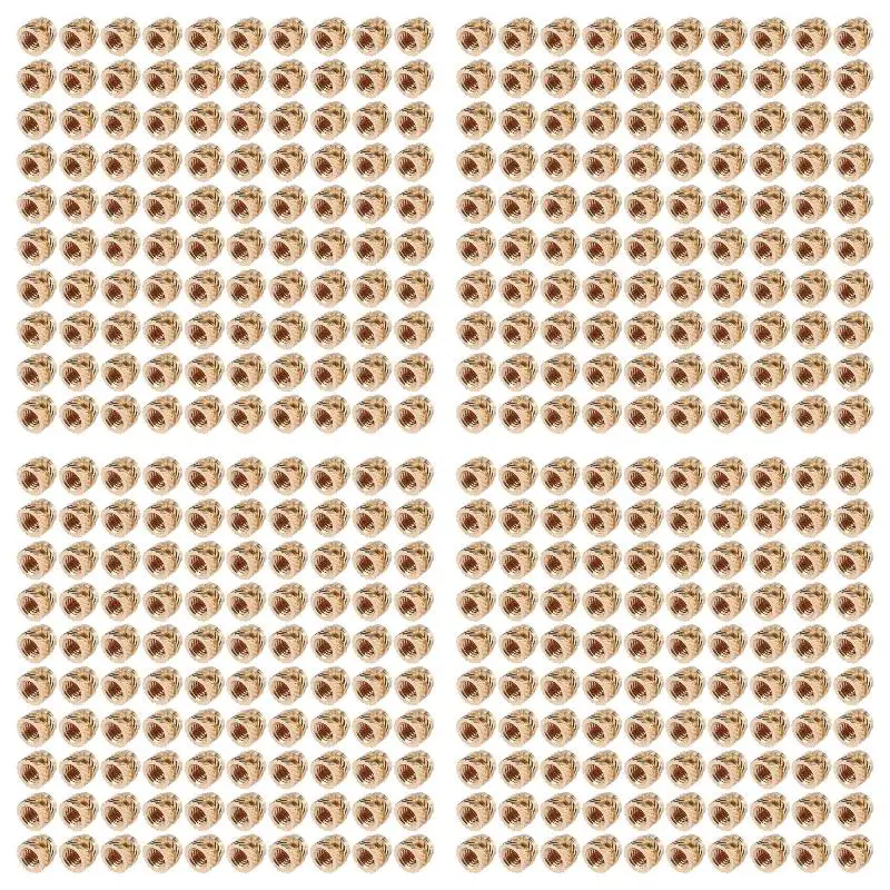 4pack X((100Pcs M3 Thread Knurled Brass Threaded Heat Set Heat Insert Embedment Nut,M3X5X4,for 3D Printer 2.4 Etc)