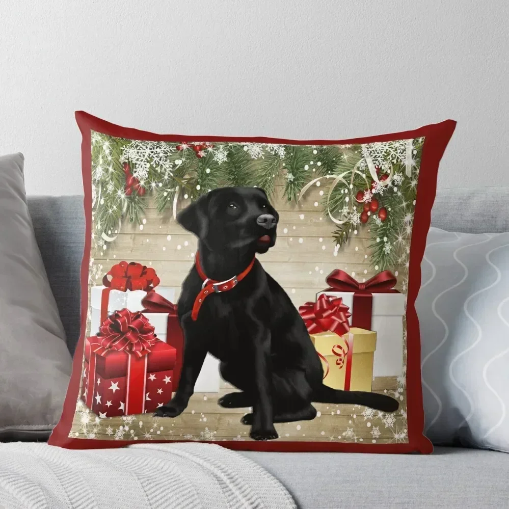CHRISTMAS LABRADOR Throw Pillow Plaid Sofa Couch Cushions Luxury Pillow Cover pillow