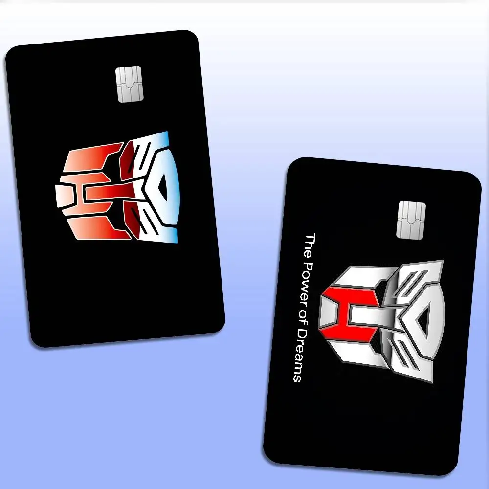 Fashion T-Transformers Anime Cartoon Sticker Film Skin For Credit Card Debit Bank Bus Card