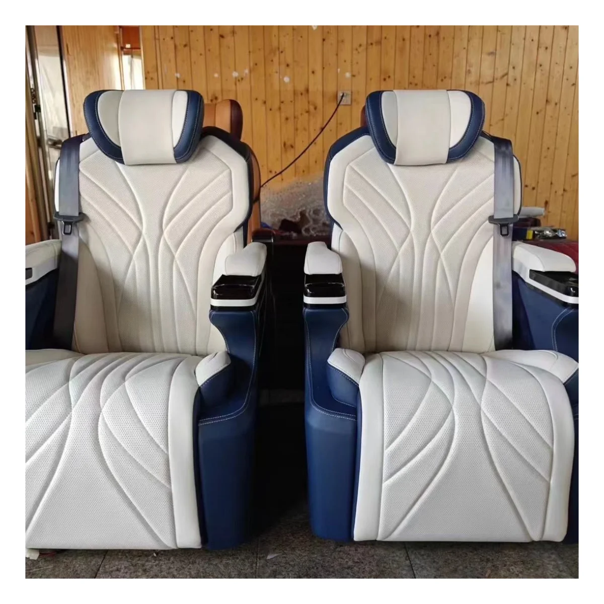 Vip Bus Seat For Sale Luxury Leather For Mercedes Vito W447 Commerical Executive Van Seats DOS