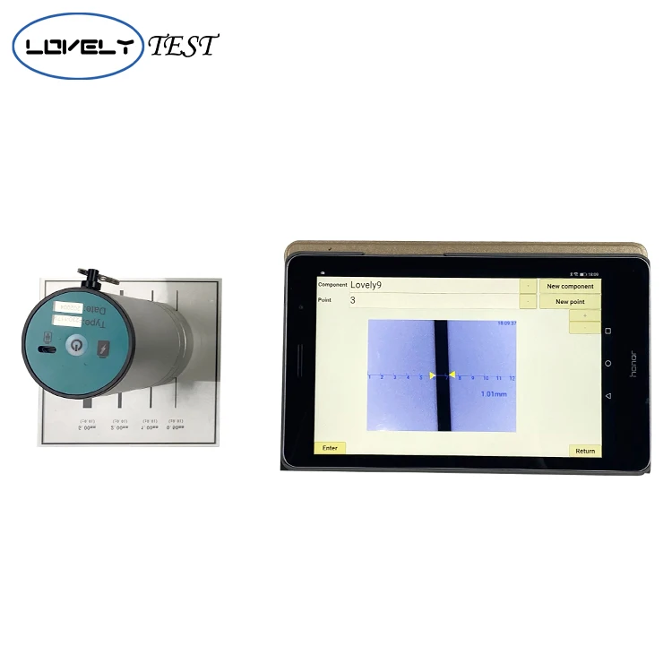 Concrete Crack Width Meter Automatic Digital Wireless Building Measurement Instrument With Lithium Battery Power Supply