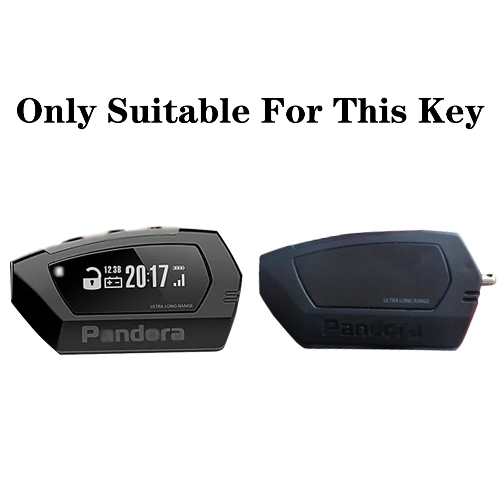 2025 High-Quality Silicone Key Case Cover for Pandora DX-90BT DX-91Lora Russian Version DXL4950 Two Way Remote Silica Gel Shell