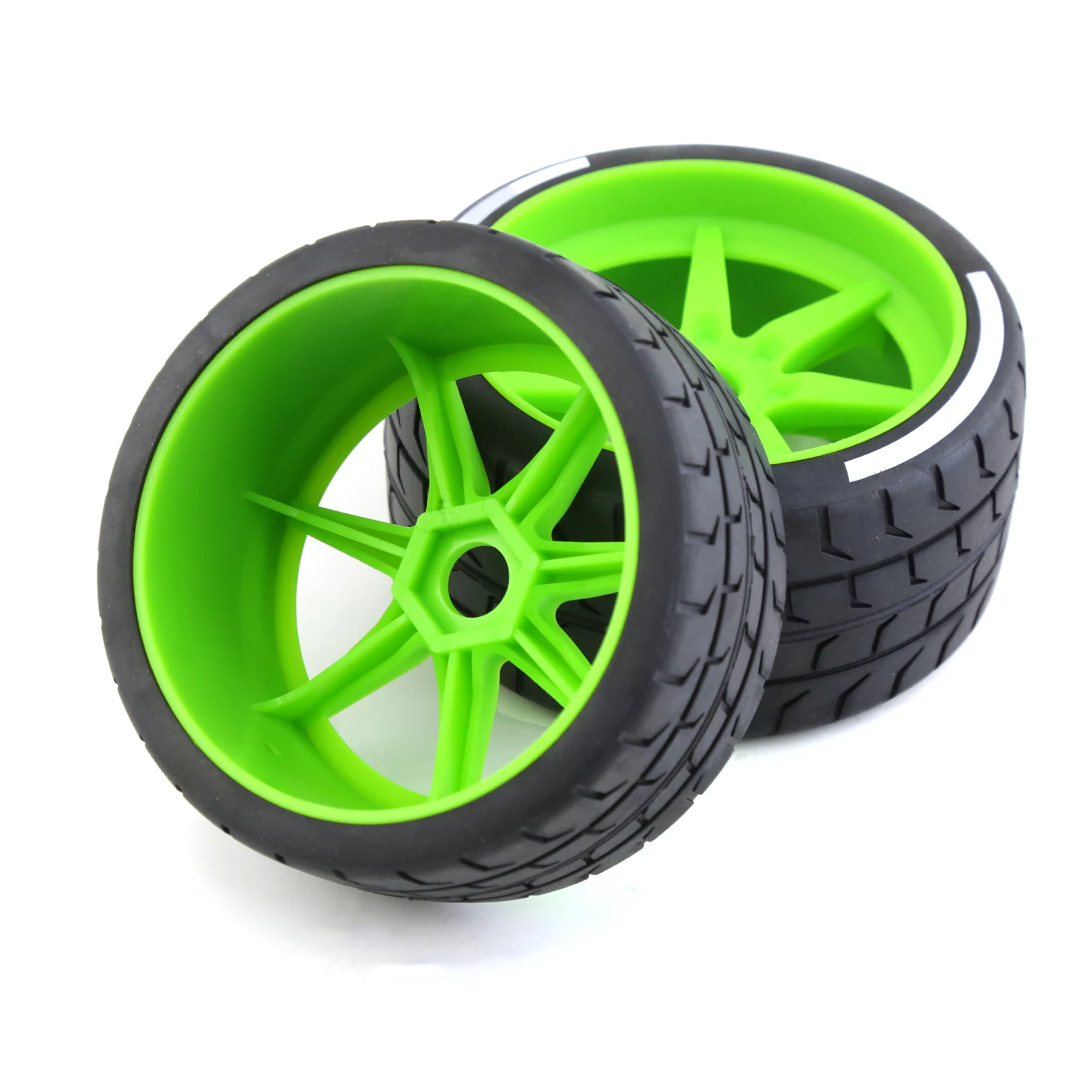 4Pcs Tire Tyre 17mm Wheel Hex For ARRMA1/7 Firebird FELONY FSR Flying God Mustang GT Flat Running Da DA GT Tire Racing Highway